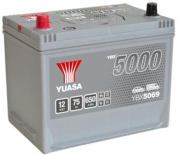 YUASA ybx5069 High Performance Starter Akku, silber