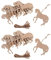 chiwanji 20 Stück Holz Pferd Form Ausschnitt Ornament Verzierung Tag mit Schnur
