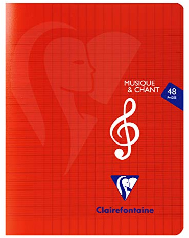 Clairefontaine 303797C Lot 10 Cahiers Agrafés 17x22 48p Grands Carreaux