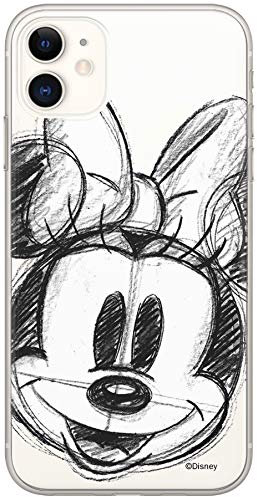 ERT GROUP mobile phone case for Apple Iphone 11 original and officially Licensed Disney pattern Minnie 012 optimally adapted to the shape of the mobile phone, partially transparent