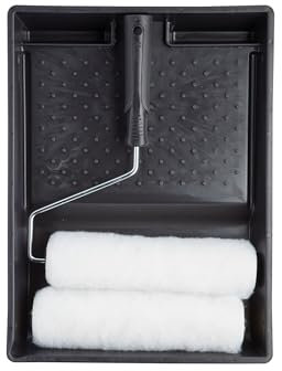 Harris 101092005 Essentials Walls & Ceilings Twin Set | 1 x Tablett, 1 x Rahmen, 2 x Rollenhülsen | 22,9 cm