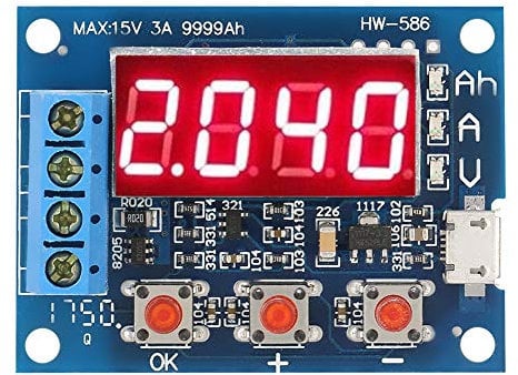 Oumefar Micro USB Lithium Discharge Tester Analyzer DC4 . 5 6V Li ion Lead acid Battery Capacity Meter for Testing Capacity of Battery