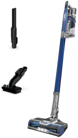 Shark IZ363HT Anti-Allergen Pet Power Cordless Stick Vacuum Self-Cleaning Brusholl, PowerFins, Crevice Tool, Dusting Brush, Pet Multi-Tool & Anti-Allergen Dusting Brush, 50min Runtime, Blue
