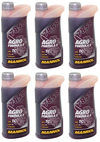 Mannol Agro Formula S 2T Huile pour tronçonneuse 2 temps API TC JASO FB 6 l