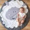 KIKOM Baby Krabbeldecke Cartoon Tier Baby Spielmatte Spieldecke Baumwolle Weiche Schlafteppich für Baby Kinder 90CM (Schaf)