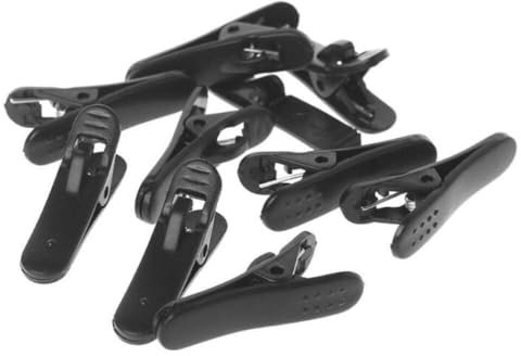 Froiny 10 Stück Kabelclip Organisationshalter Schwarz Small (ca. 31.8 mm x 13 mm)