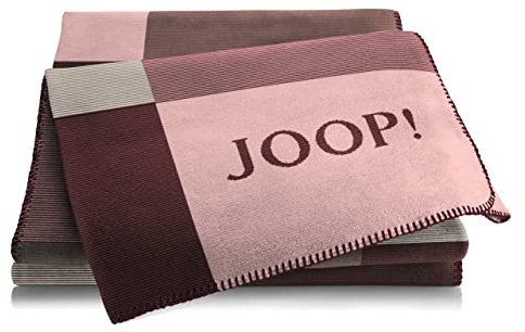 Joop! Wohndecke Mosaic Bordeaux-Rose, 150x200 cm