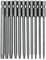 Fixinus Juego de brocas de destornillador de cabeza Torx de 11 piezas, vástago hexagonal magnético de 1/4 pulgadas S2 de acero de 4 pulgadas de largo, brocas Torx de seguridad T6-T40