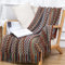 Hayisugal Boho Decke Wohndecken Couchdecke Sofadecke Blanket Böhmen Kuscheldecke überwurf Decke Wendedecke für Bett Sofa Schlafzimmer Büro, Rot, 130 x 200cm