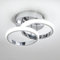 EIDISUNY LED Ceiling Light Modern Light Fixture Ceiling Silver Round Simple Small Ceiling Lamp Cool White Light for Corridor Kitchen Ceiling Light Fixtures Stairs Study Room Bedroom Living Room 22W