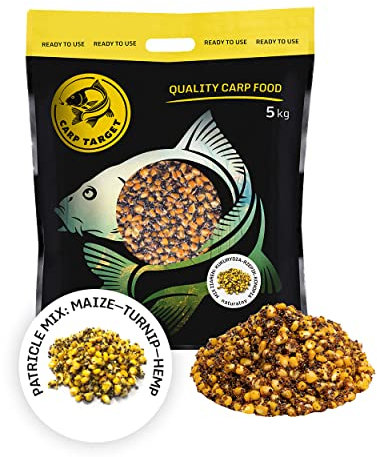 Carp Target Mais Hanf Odermennig Körner Mix Angelköder 5kg