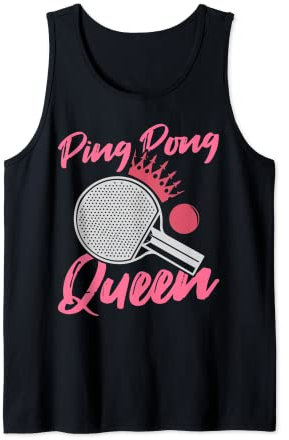Ping Pong Spielerin Girl Frauen Damen Outfit! Tischtennis Tank Top