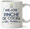 MUGFFINS Tazas para PINCHE DE COCINA mujer - En Español - Mejor del Mundo - 11 oz / 330 ml - Regalo original y divertido