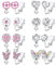 YADOCA 8 Paar Ohrclips für Damen Mädchen Clip Ohrringe Rosa Lila Herz Perle Blumen Schmetterling Ohrring Hypoallergene Ohrclips Damen Ohne Ohrlöcher für Kinder Mädchen