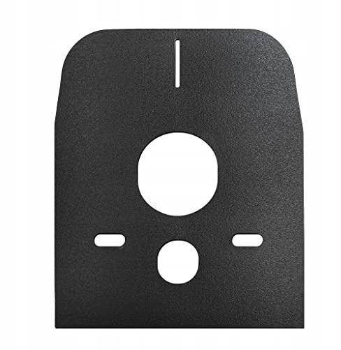 ADGO Gedichtete hängende WC-Schüssel Schallschutzmatte unter WC-Schüssel oder Bidet Schaumstoff Gedichtete hängende WC-Schüssel Schnitt Seite Schwarz (10 Stück)