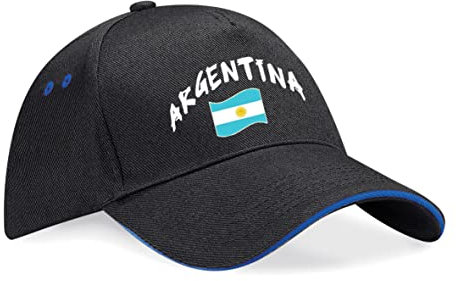 Supportershop Unisex Argentinien Baseballkappe, Schwarz, One Size