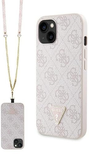 Guess GUHCP14SP4TDSCPP - Custodia rigida per iPhone 14 da 6,1, colore: Rosa