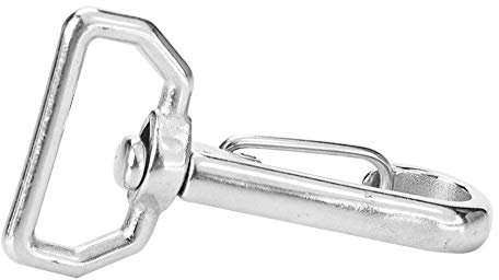 Dioche Hundeleine Haken Clip Tasche Karabinerhaken Edelstahl Silber Gepäcktasche Hundeleine Haken Auge Snap Clip Tauchhaken