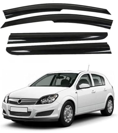Autofenster Windabweiser für Vauxhall Astra Opel Astra H Hatchback 2004-2013 Vorne Hinten Regenschutz Sonnenschutz Regenabweiser Autozubehör