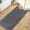 PURRUGS Dirt Trapper Door Mat 80 x 178 cm, Non-Slip Machine Washable Entry Rug, Dog Door Mat, Super Absorbent Welcome Mat for Front & Back Doors, Hallway, Muddy Shoes & Paws, Light Grey-Dark Grey