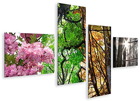 islandburner Tableau sur Toile Quatre Saisons Images murales Poster