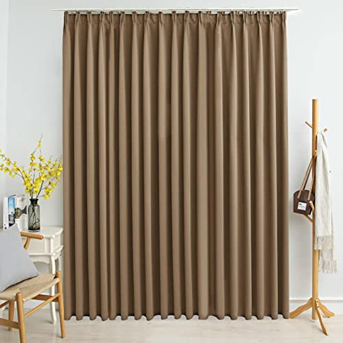 Rantry Taupe Vorhang 290x245 cm, Polyester, mit Metallhaken Model134441