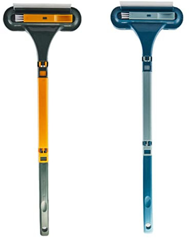 Cepillos de Limpieza de Mosquiteras, 3 en 1 Limpiador de Pantalla de Ventana de Doble Cara Cepillos de Pantalla, Herramienta de Limpieza de Ventanas de Doble Uso Húmedo y Seco para Mos quitos