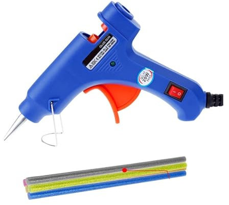 Hot Glue Gun Glue Gun With 7*100MM Glue Sticks Mini Hot Melt Glue Gun Industrial DIY Guns Hot Melt Glue Gun Electric Heat Temperature Repair Tool for DIY Craft Projects and Home Quick Repairs ( Color