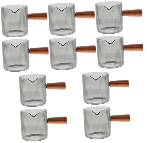 PRETYZOOM Lot De 5 Pichets Doseurs En Verre Pour Bars Restaurants Et Maisons (2 Pièces X 5)