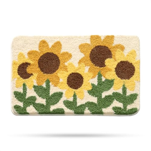 Molesun Niedliche Badematte, extra weicher, saugfähiger Badvorleger, Rutschfester, komfortabler Badvorleger, Teppich für Badewanne, Dusche, Badezimmer, maschinenwaschbar, 40x60cm