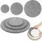 Filz-Tellerteiler 24 Stück Filz Topfschoner Pfannenschutz Runde Tellerschutz Stapelschutz Filz Topfschutz Filzplattenabscheider für Geschirr Küche Multi-Size