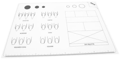 MUSISALY Acrylic Nail Practice Mat Silicone Pad Flexible Roll-up Sheet for Nail Training and Art Application, Soft Non-slip Silicone Mat Suitable for Salon and Home Use