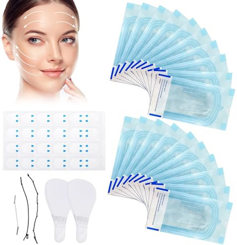 600 Piezas Hilos Tensores Faciales Hilo de Seda de Colágeno Colágeno Activo Elevación de Hilo Colágeno Activo Elevación de Hilo de Seda Hidratante para Reafirmar la Piel