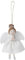 CGB Giftware | Brown Haired Felt Angel Hanging Decoration | Tree Decoration | Angel Decoration | Joy To The World | GB08137