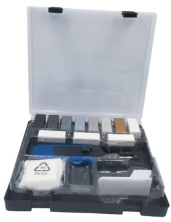 perfk PVC-Vinyl-Boden-Reparatur-Set, Späne-Entferner, multifunktionales, hocheffizientes, professionelles Stift-Wachsblock-Set für LVT/SPC/WPC-Böden