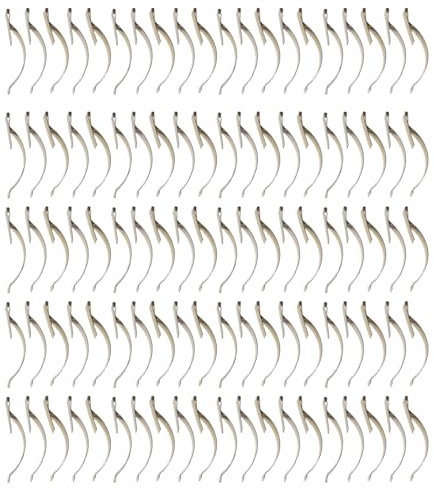 100-teiliges Fenstergitter Clip Set Spannfeder Stahl Stabilisierungsklammern Für Den Sicheren Halt Von Bildschirmen In Rahmen