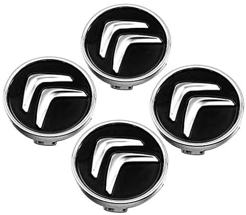4 Stück Nabendeckel für Citroen C2 C3 C4 C5 C1 Elysee Berling Xsara Picasso Saxo Ds3 Ds4 Ds6 60mm, Radnabenkappen, Felgendeckel, Wheel Caps für Auto Ersetzen Nabendeckel, ABS Auto Zubehör Radnaben