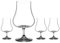 DIAMANTE Rum Glasses Set | Port Glasses | Sherry Glasses | Whisky snifters - ‘Auris’ Collection Crystal – Gift Box of 4 Speciality Rum Snifters