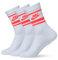 Nike Sportswear Dri-Fit Everyday Essential Crew-Socken (3 Paar), White/Hot Punch/Hot Punch, DX5089-100, XL
