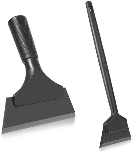 2 PCS Window Tint Squeegee Tool Kit, Small Squeegee for Window Cleaning, Heavy Duty Metal Handle for Auto Windshield Mirror Film Installation