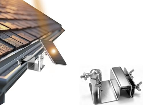 Dachrinnenhalter für eufy Security Kamera 2C/2C Pro, 2/2 Pro, 3C/S300, 3/S330, eufyCam SoloCam S220/C210, Kompatibel mit Kameras und Solarmodulen, die 1/4-Zoll-Schrauben verwenden