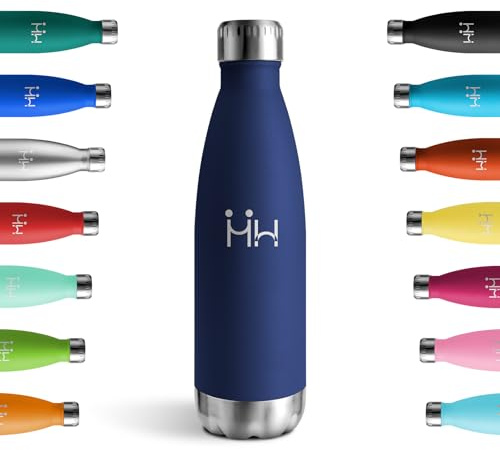 Botella Termica 750ml, Garrafa Termica sin BPA, Cantimplora Acero Inoxidable con Doble Pared para Escuela, Oficina, Deporte, Gimnasio, Viajes
