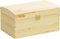 LAUBLUST Große Holztruhe Gewölbter Deckel mit Schloss - FSC® | Allzweck-Kiste aus Holz - Aufbewahrungskiste | Erinnerungsbox - Geschenk-Verpackung (Natur, ca. 26 x 16 x 13 cm)