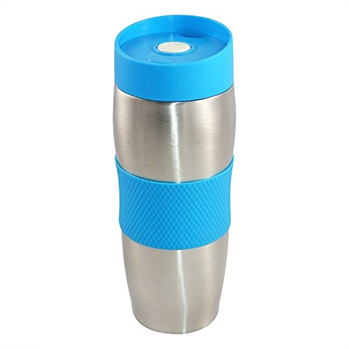 Cenocco CC-6000 Thermobecher, 380 ml, abnehmbarer Deckel, Blau