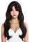 WIG ME UP - 90924-ZA1 Perücke Damen Karneval Fasching Halloween lang glatt braun Ebenholz Schneewittchen