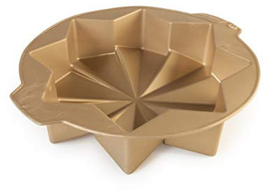 CÉCOA • Moule Silicone Étoile Origami • Gâteau ou Entremets Noël • 100% Alimentaire • Sans BPA • Anti-Adhésif • Idéal Dessert Fêtes • Four, Frigo, Congélateur • Températures -40°C à +230°C