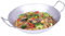 c|h|g Wok en fer à fond plat