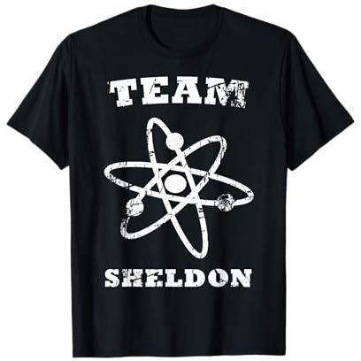 L'équipe du logo de Big Bang Theory Sheldon Atom T-Shirt