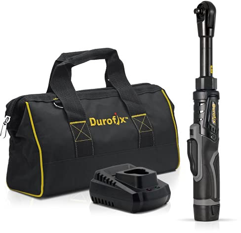 Durofix RW1216-3P G12 Series 12V Li-ion Cordless 3/8” 60 ft-lbs. Extended Ratchet Wrench Tool Kit with 1 Batteries and Canvas Bag