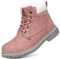 Mishansha Stivali da Neve Bambini Piatto Stivaletti Ragazzi Inverno Boots con Pelliccia Caldo Ragazze Scarpe, Rosa 33
